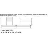 Wooden sideboard Rodigo