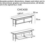 Wooden sideboard with hinged doors Babeni