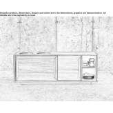 Larch sideboard with sliding doors Progreso