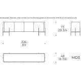 Sideboard with doors Kutina