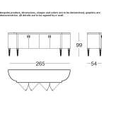 Wooden sideboard with doors Opijnen