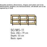 Aluminum and wood storage cabinet Alpu