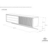 Hanging wooden sideboard with drawers Zaozersk