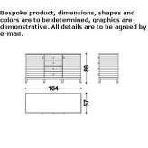 Wooden sideboard with doors Nauroth