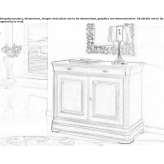 Solid wood sideboard with doors Portoroz