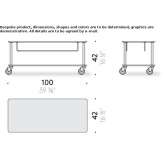 Laminate TV cabinet on wheels Ngukurr