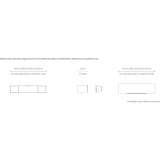 Hanging oak TV cabinet with hinged doors Holguera
