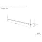 Low wooden TV cabinet with doors Zaozersk
