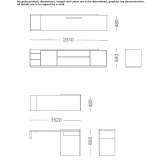 TV cabinet with cable management Slupca