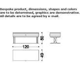 Wooden TV cabinet Nauroth