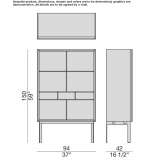 Walnut sideboard with doors Kraskovo