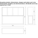 Tall sideboard with doors Hippach