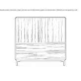 Wooden sideboard with doors Biguacu