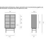 Display case made of wood and glass Aitoliko