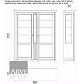 Display cabinet made of solid wood Cibaca