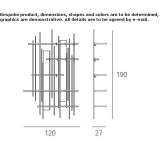 Modular wall unit for the hall Hopeman