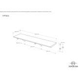Wooden wall shelf Ardsley