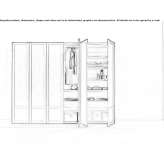 Wooden wardrobe with sliding doors Rostov