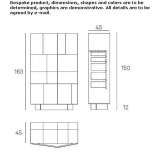 Low metal wardrobe Trelaze