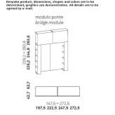 Painted sectional bridge cabinet Gommern