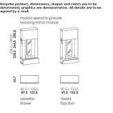 Sectional wardrobe with a mirror Gommern