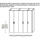 Hinged plastic cabinet doors Kinghorn