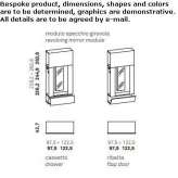 Sectional wardrobe with a mirror Gommern