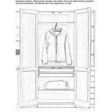 Wooden wardrobe in Scandinavian style Terlizzi