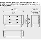 Wooden chest of drawers Chaville