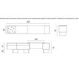 Metal dressing table Trelaze