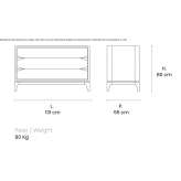 Chest of drawers made of solid wood Kelty