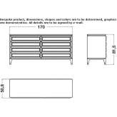 Wooden chest of drawers Ketchum