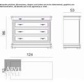 Chest of drawers made of solid wood Portoroz