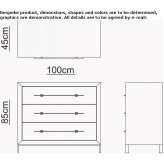 Wooden chest of drawers Berlesti