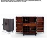 MDF bar cabinet on wheels Colmberg