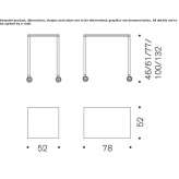 Steel food cart with drawers Torrubia