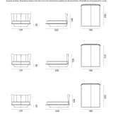 Double leather bed Pecos