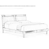 Leather double bed with upholstered headboard Ardatov