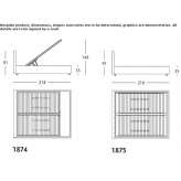 Upholstered double bed Othene