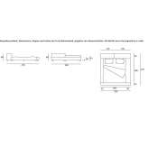 Podwójne łóżko materiałowe ze zdejmowanym pokrowcem Costesti