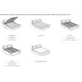 Double bed with removable cover Geneston