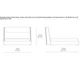 Double fabric bed with upholstered headboard Parkdale
