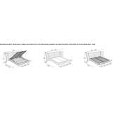 A bed with a high headboard Chemere