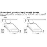 Aluminum single bed with upholstered headboard Vayres
