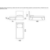 Single bed with high headboard and removable cover Cavedine