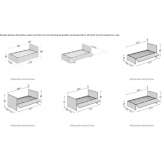 Foldable single bed Pozanco