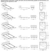 Fabric double bed Boldesti