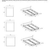 Double bed with upholstered headboard Obergum