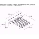 Double bed made of aluminum and wood Cuiseaux