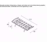 Single bed made of aluminum and wood Cuiseaux